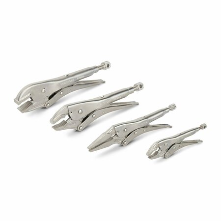 Tekton 5 in, 9 in, 10 in, 10 in Lock Pliers Set 4 Pieces PLK99902